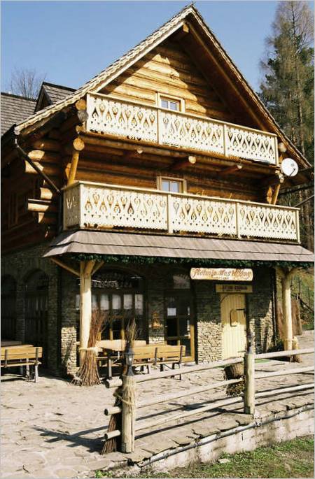 Une maison en bois en Pologne
