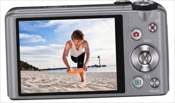 Appareil photo compact Casio EXILIM EXZR 400 argent - affichage