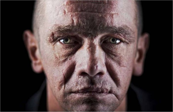 Portrait d'un prisonnier à la colonie pénitentiaire n° 36, Perm. 2009 g