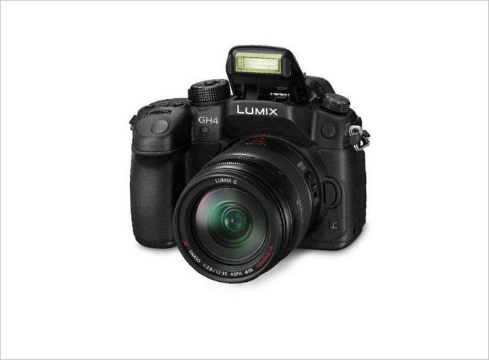 Panasonic DMC-GH4GH4_H_HS12035_slant_PopUp appareil photo sans miroir