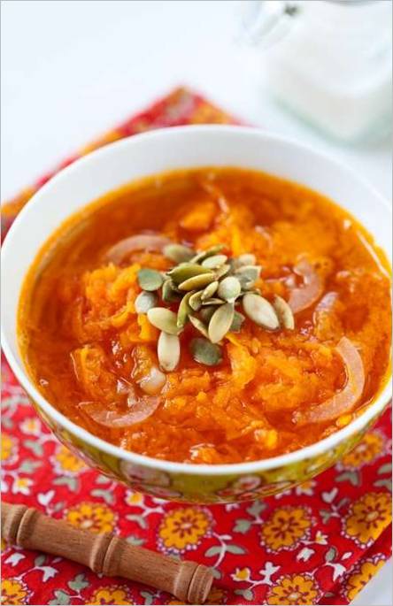 Soupe aux carottes et au potiron