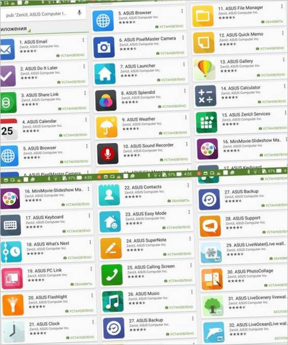 Apps ZenFone 2 Applications du ZenFone 2