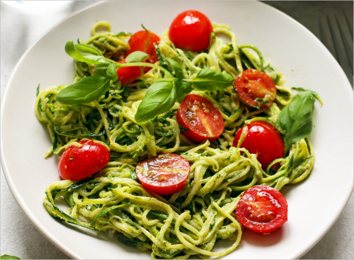 spaghettis de courgettes