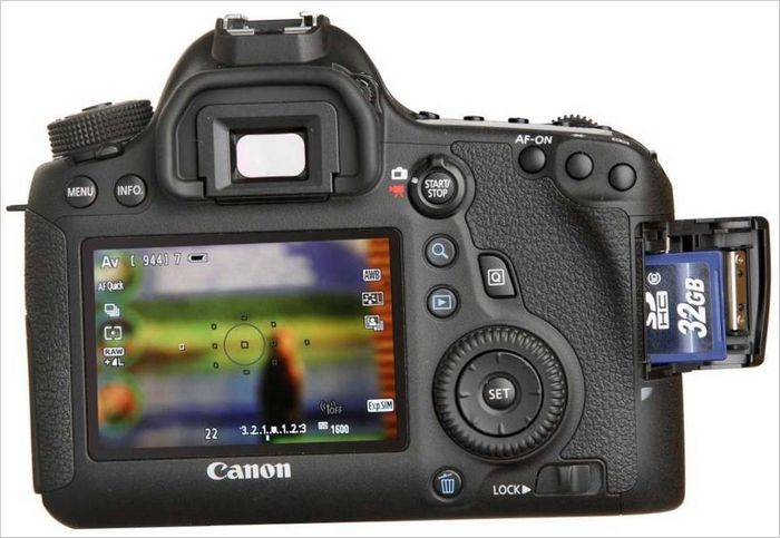 Canon EOS 6D - affichage