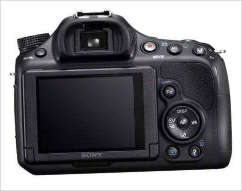 Appareil photo numérique Sony α58 DSLR avec technologie de miroir translucide - Affichage