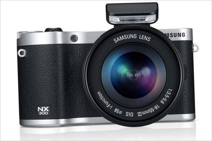 Appareil photo sans miroir Samsung NX300 - de profil