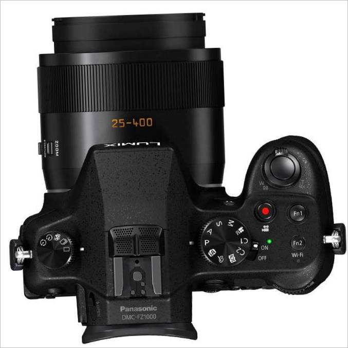 Panasonic Lumix DMC-FZ1000 : vue de dessus