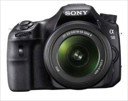 Appareil photo reflex numérique Sony α58 avec technologie de miroir translucide