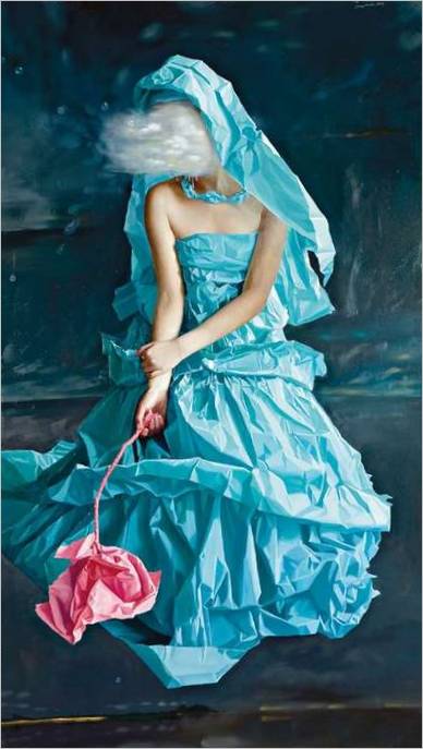 2. Zeng Chuanxing Blue Paper Bride-Dream, 2008 &copy ; Courtesy of Phillips de Pury & Company