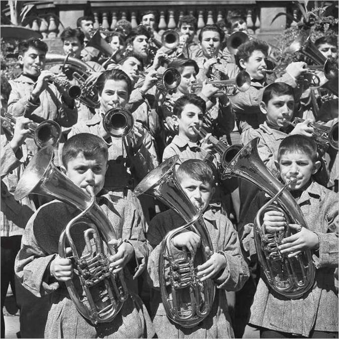2. Tbilissi. Jeunes musiciens du Palais des Pionniers. 1959