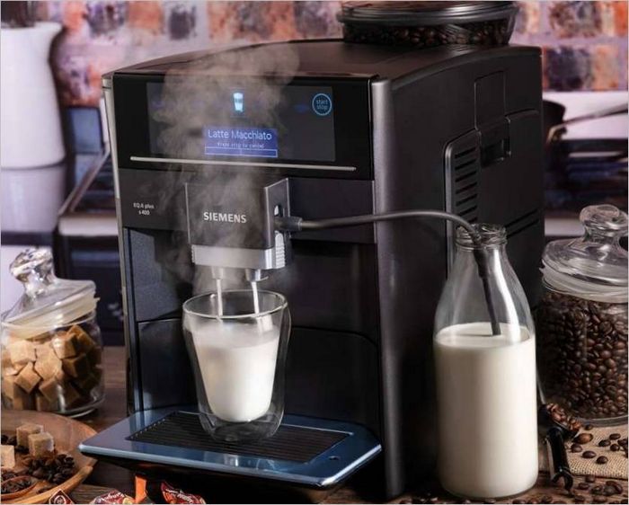 Machine à café à mousse de lait Siemens TE65