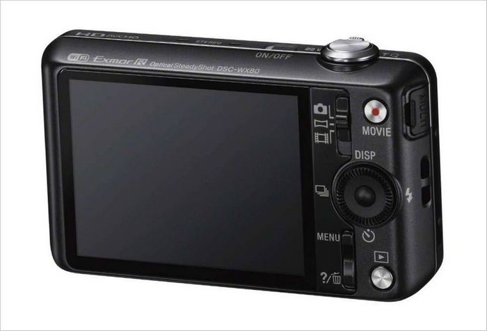 Appareil photo compact Sony WX80 - affichage