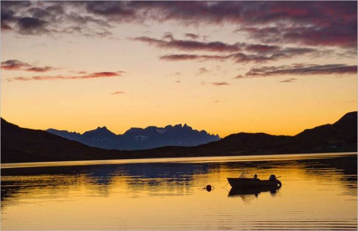 Un coucher de soleil norvégien