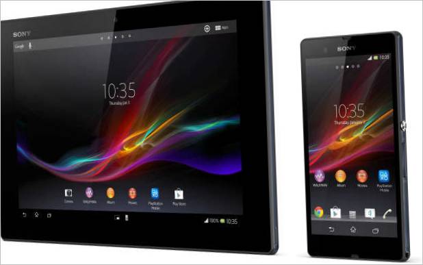 Sony Xperia Tablet Z et Sony Xperia Z smartphone