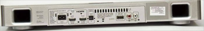Système home cinéma Panasonic SC-HTE80 - vue de l'arrière