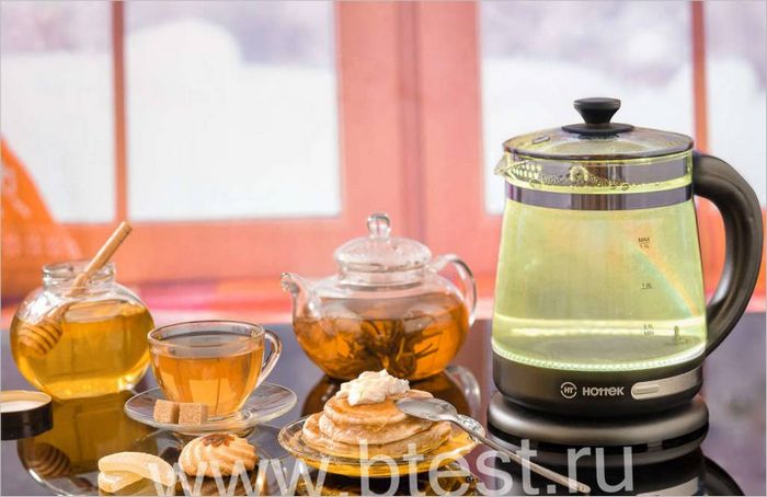 Bouilloire Hottek HT-960-014 avec thé vert
