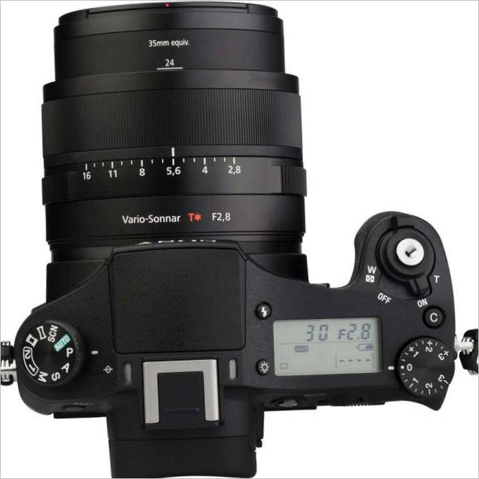 Sony Cyber-Shot DSC-RX10 : Vue de dessus