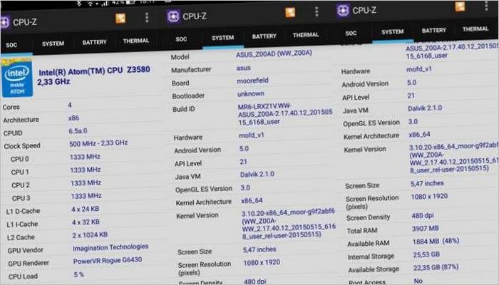ZenFone 2 CPU-Z
